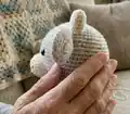 Asher the Ox Amigurumi Pattern step 2 - assembly progress