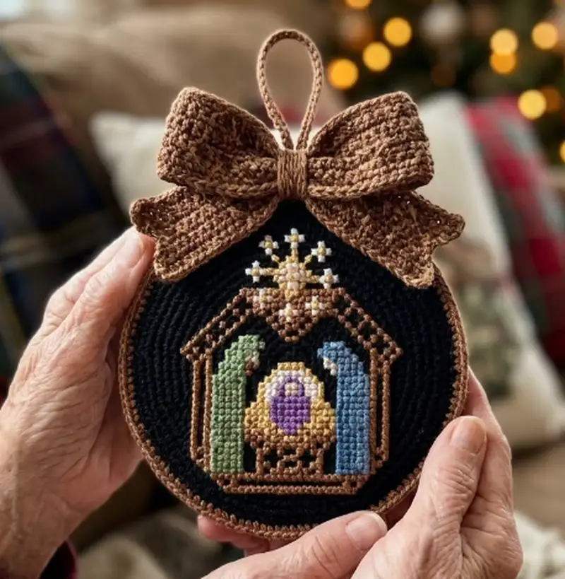 Complimentary Beginner Friendly crochet pattern: God With Us Cross Stitch Pattern - Simple to follow guide