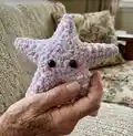 Starfish Amigurumi Pattern step 1 - construction progress
