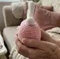 Heart Cat and Bunny Amigurumi Pattern step 2 - assembly progress