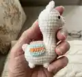 Llama No Sew Amigurumi Pattern step 3 - details and accessories