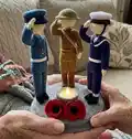 For The Fallen Armed Forces Amigurumi Pattern step 1 - construction progress