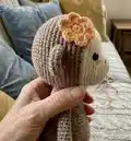 Lucy the Monkey Amigurumi Pattern step 3 - details and accessories