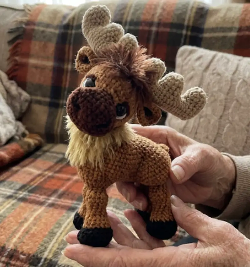 Complimentary Intermediate crochet pattern: Ostin the Reindeer Amigurumi Pattern - Simple to follow guide