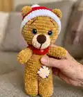 Deer Hat and Scarf Amigurumi Pattern step 4 - final assembly and finishing