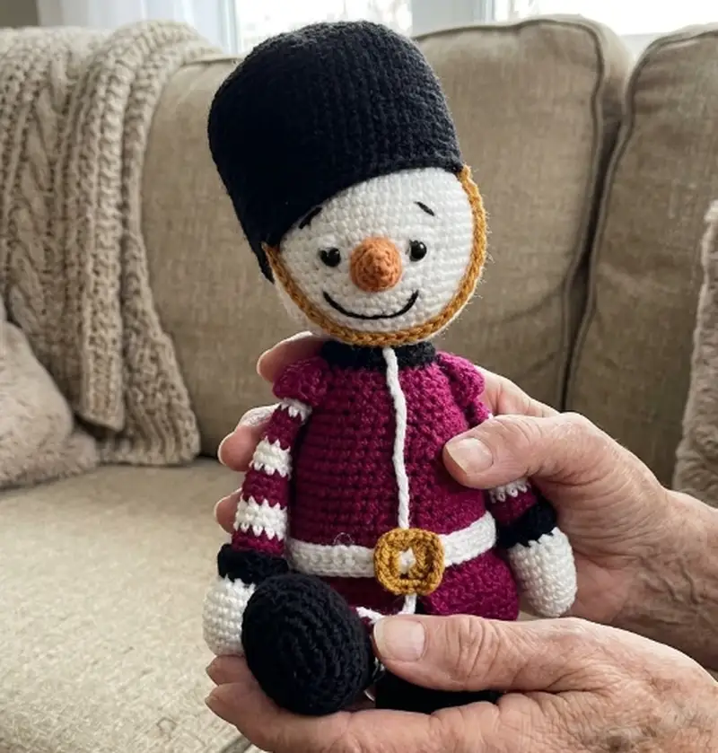 Complimentary Intermediate crochet pattern: Henry the Guard Amigurumi Pattern - Simple to follow guide