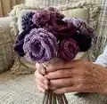 International Women's Day Flowers Pattern step 1 - construction progress
