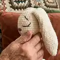 Plush snuggler BUNNY Amigurumi Pattern step 3 - details and accessories