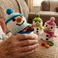 Snowman Amigurumi Pattern step 4 - final assembly and finishing