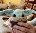 Baby Alien Amigurumi Pattern step 4 - final assembly and finishing