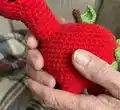 Appletosaurus Amigurumi Pattern step 2 - assembly progress