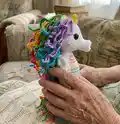 Sea Unicorn Amigurumi Pattern step 2 - assembly progress