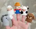 Farm Finger Puppet Amigurumi Pattern step 2 - assembly progress