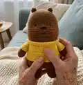 We Bare Bears Amigurumi Pattern step 1 - construction progress