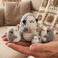 Sharkito the Polite Shark Amigurumi Pattern step 1 - construction progress