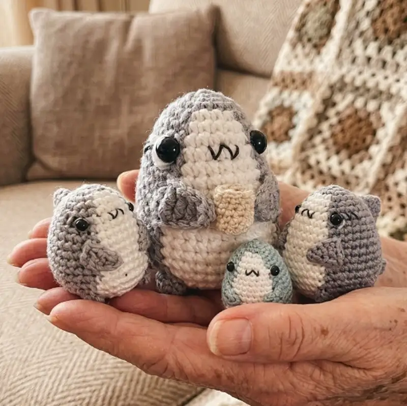 Quality crochet pattern: Sharkito the Polite Shark Amigurumi Pattern - Beginner Friendly level guide with complete instructions