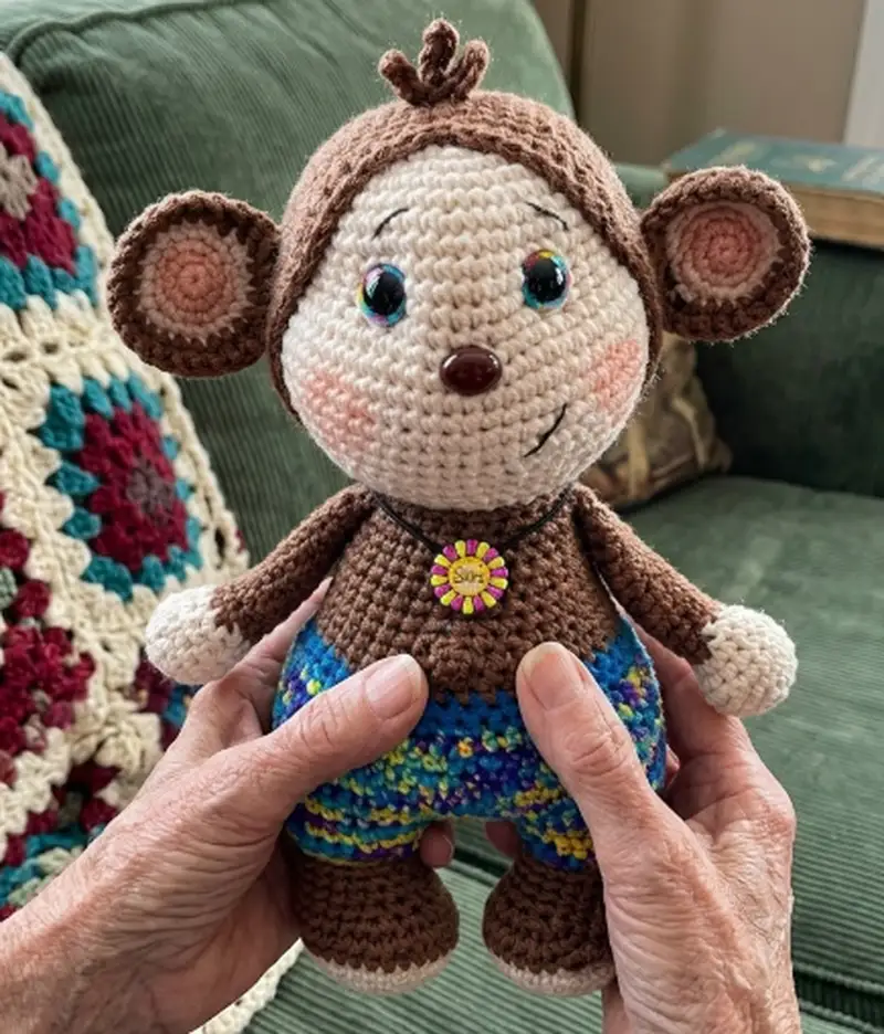 Complimentary Intermediate crochet pattern: Oakley the Monkey Amigurumi Pattern - Simple to follow guide