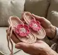 Baby Barefoot Sandals Pattern step 4 - final assembly and finishing