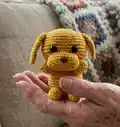 Puppy Dog Friend Amigurumi Pattern step 1 - construction progress