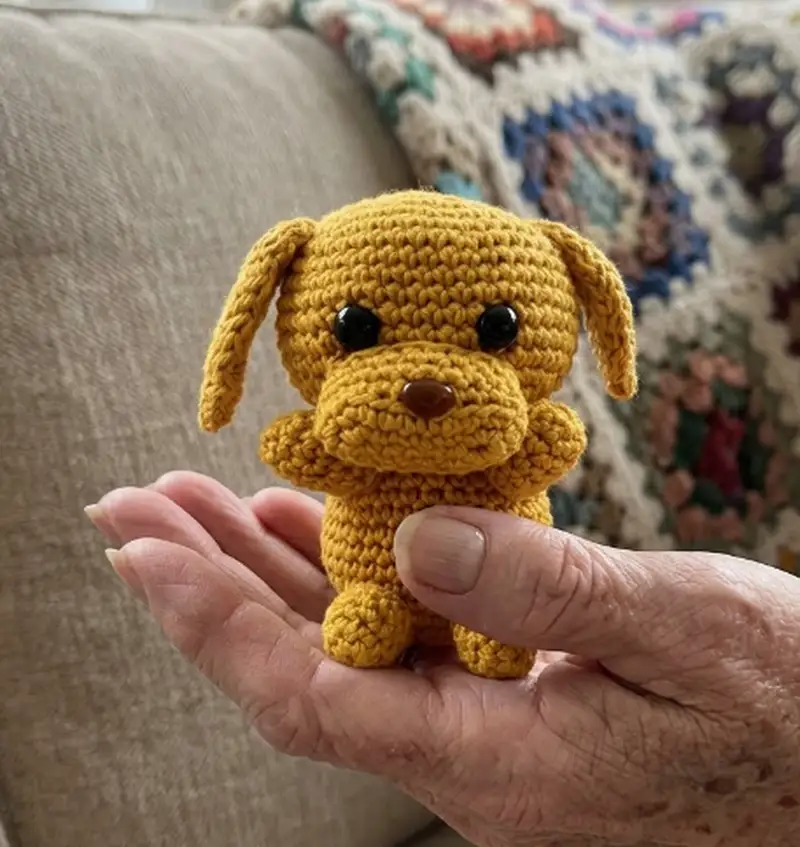 Complimentary Intermediate crochet pattern: Puppy Dog Friend Amigurumi Pattern - Simple to follow guide