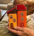 Small Houses Amigurumi Pattern step 1 - construction progress