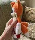 Copter-tailed Fox Amigurumi Pattern step 2 - assembly progress
