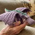 Fierce Little Dragon Amigurumi Pattern step 1 - construction progress