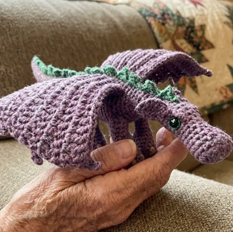 Complimentary Intermediate crochet pattern: Fierce Little Dragon Amigurumi Pattern - Simple to follow guide