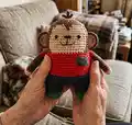Mini Monkey Amigurumi Pattern step 4 - final assembly and finishing