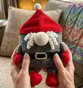 Gnome pillow Amigurumi Pattern step 1 - construction progress