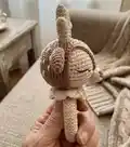 rattle_deer Amigurumi Pattern step 2 - assembly progress