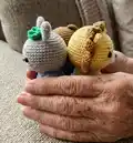 Mini Animal Amigurumi Pattern step 2 - assembly progress