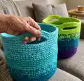 Cutie Utility Basket Pattern step 1 - construction progress