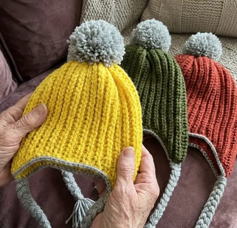 Complimentary Intermediate crochet pattern: Oak Grove Earflap Hat Pattern - Simple to follow guide
