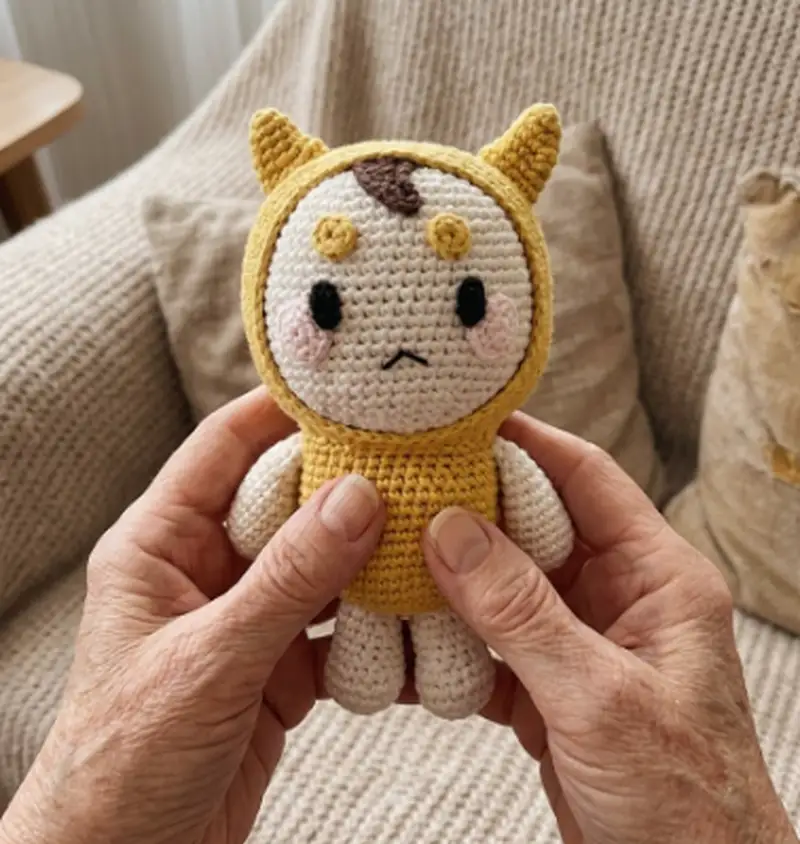 Complimentary Intermediate crochet pattern: Mr. Buckwheat Amigurumi Pattern - Simple to follow guide