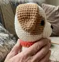 Puppy Chip Amigurumi Pattern step 2 - assembly progress