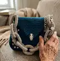 Chunky Chain Crochet Pattern step 1 - construction progress