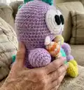 Monster Surprise (Mr. Love) Amigurumi Pattern step 2 - assembly progress