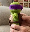 Ninja Turtle Amigurumi Pattern step 3 - details and accessories