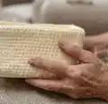 Basic Crochet Basket Pattern step 2 - assembly progress