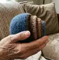 Felted Bowl Trio Pattern step 2 - assembly progress