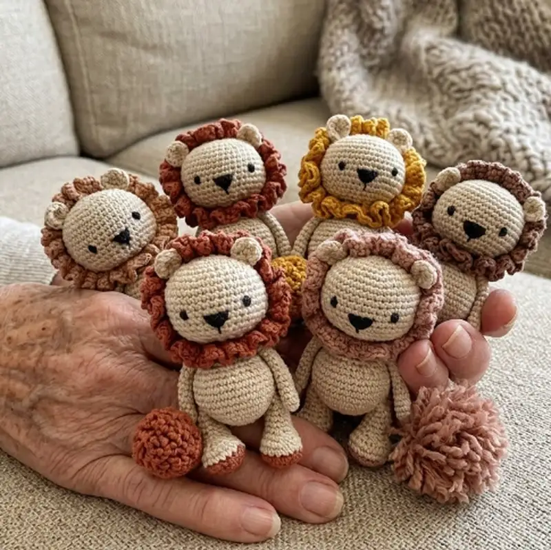 Complimentary Intermediate crochet pattern: Ollie the Lion Amigurumi Pattern - Simple to follow guide
