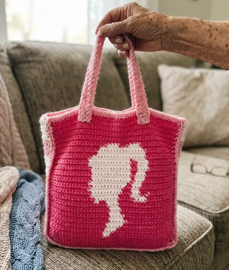 Complimentary Intermediate crochet pattern: Baddie Barbie Bag Pattern - Simple to follow guide