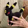 Umbreon Plushie Amigurumi Pattern step 1 - construction progress