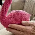 Florence the Flamingo Amigurumi Pattern step 3 - details and accessories