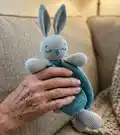 Bunny Lovey Crochet Amigurumi Pattern step 4 - final assembly and finishing