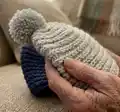 Spiral Hat Crochet Pattern step 2 - assembly progress
