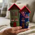 Big Houses Amigurumi Pattern step 1 - construction progress