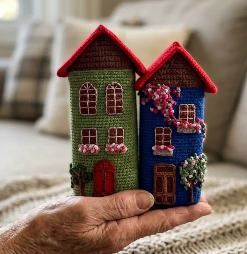 Quality crochet pattern: Big Houses Amigurumi Pattern - Intermediate level guide with complete instructions