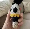 Mini Batman Amigurumi Pattern step 3 - details and accessories
